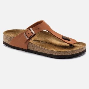 Birkenstock gizeh sandal in ginger brown
